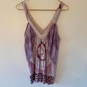 Bohemian purple tank💜